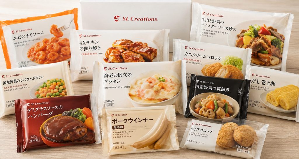 【SLクリエーションズ】はまずい?高いだけ?食事の質や安心感を
大切にしたい人向けの冷凍食品です。画像はイメージ