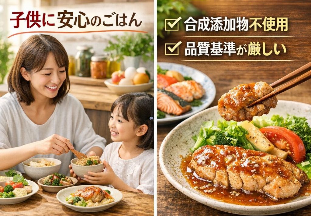SLクリエーションズは安全?特徴をわかりやすく解説。子供に安心のご飯。合成添加物不使用。品質基準が厳しい